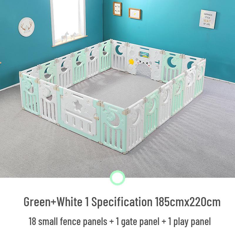 Folding Children's Playpen: Indoor Playground & Baby Crawling Mat with Safety Walker Guardrail