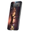 Anime Cat Rain Animal Cover Phone Case For Samsung Galaxy Z Flip 7 6 5 4 3 5G Flip7 Flip6 Flip5 Flip4 Flip3 Black Fundas Shell G
