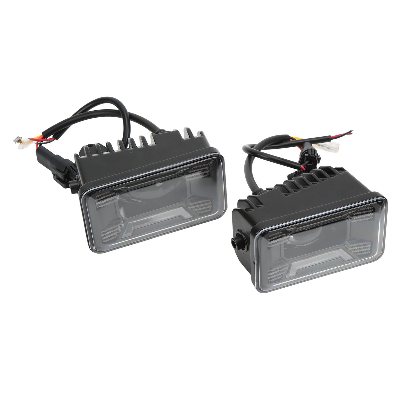 2pcs Front Bumper Rectangular Fog Lamp LED Fog Light Assembly Replacement for Ford