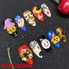 Glossy Hand Paint Thickness Acrylic Handmade Nail Sets 10PCS Multicolor Luxurious Gorgeous UV Gel Carved Artificial Manicure Art