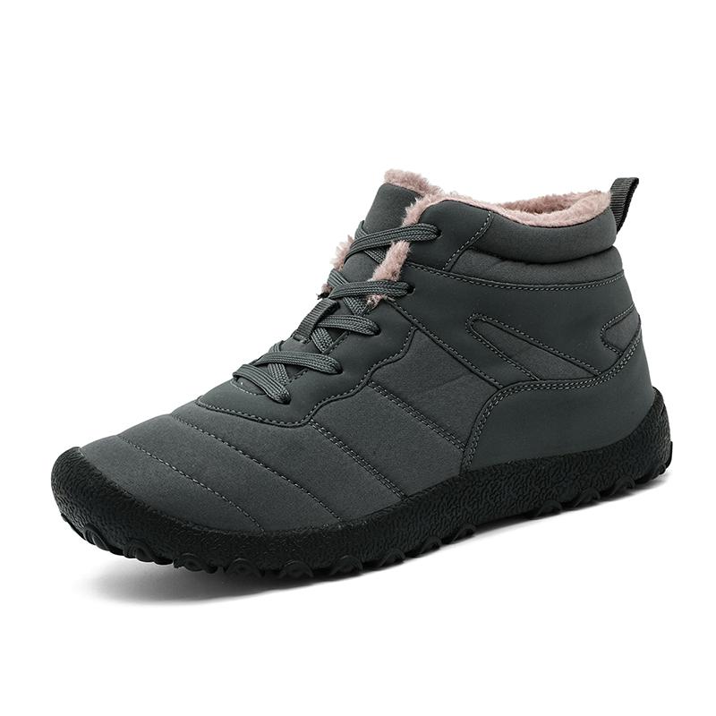 New Fashi Yellow Men's Winter Sneakers Large Size 48 Waterproof Hiking Shoes Men Warm Plush Outdoor Sports Sneaker for Men
