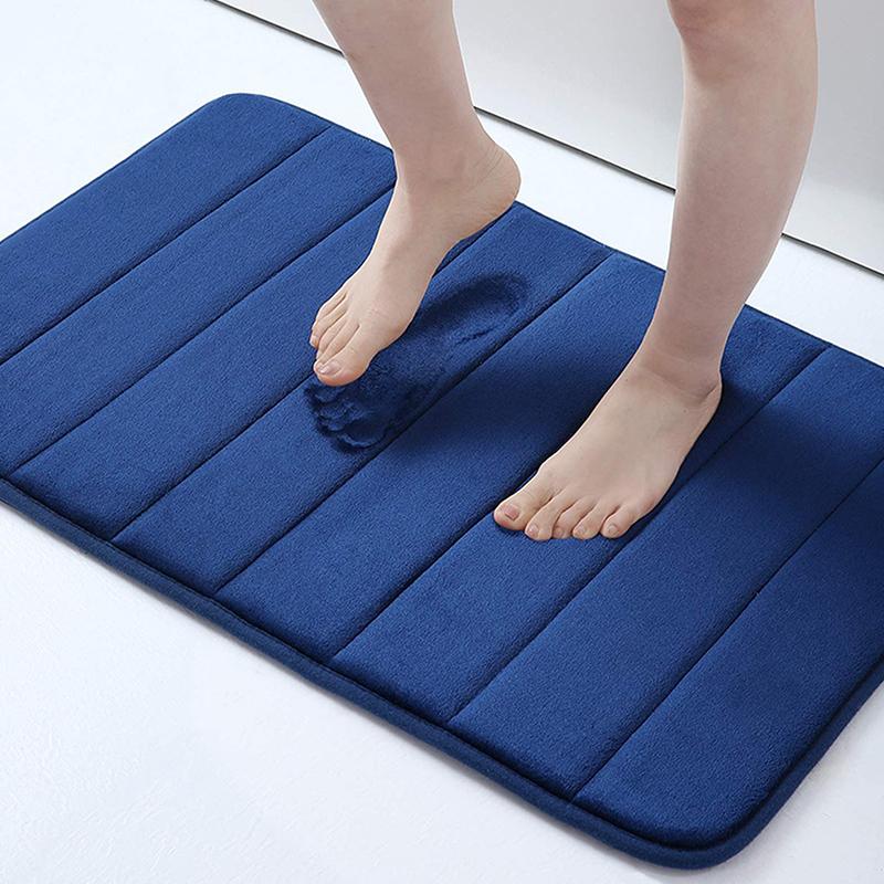 60X40Cm Bathroom Anti-Skid Mat Quick Water Absorption Mat Soft Bathroom Carpets Rugs Toilet Floor Mat Home Decor