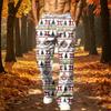 Herren Christmas Print Jogginghose Locker sitzende Jogginghose mit Taschen Sportliche Freizeit Hose