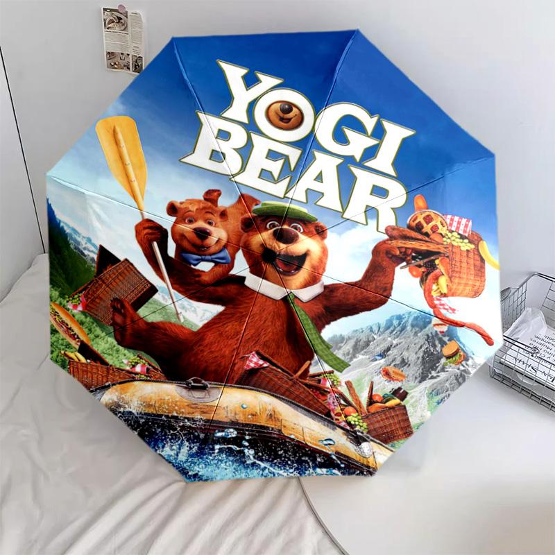 

1 PC Automatic Folding Umbrella - Cartoon Pattern, Portable & Foldable Design with 55 Ribs, Christmas Birthday Gifts