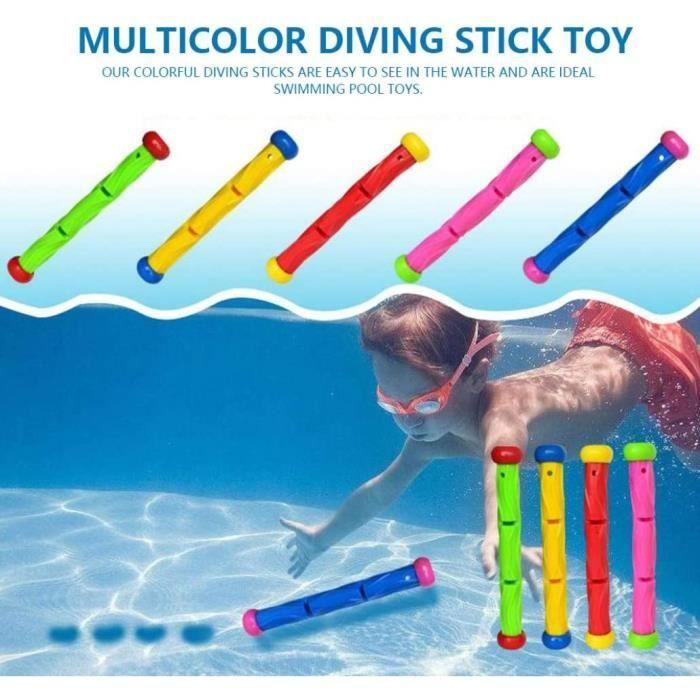 Bâton de plongée - Multicolor - 5pcs - PVC non toxique - Jouets de piscine - Idéal pour enfants