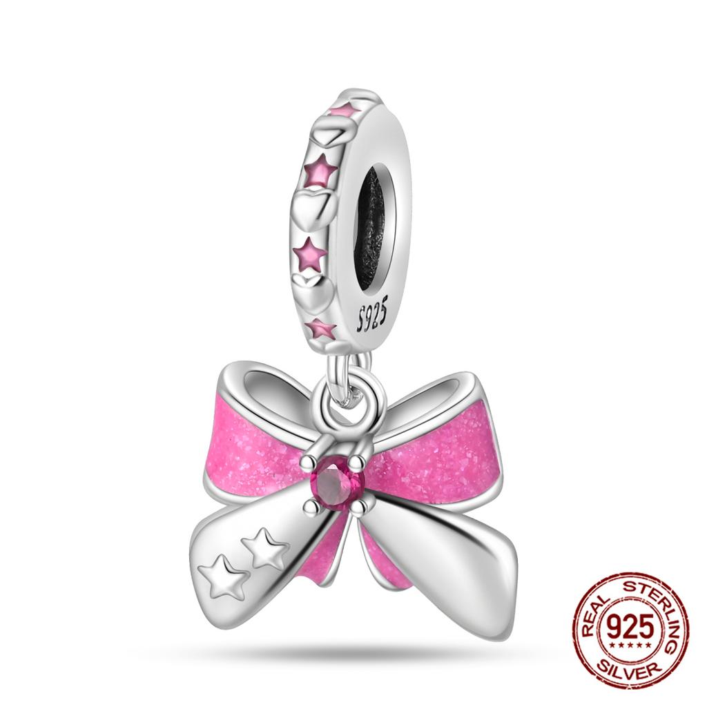 100%Copperpink Series Stars & High Heels Charms Fitoriginal Bracelets Diy Jewelry Making For Women Gift