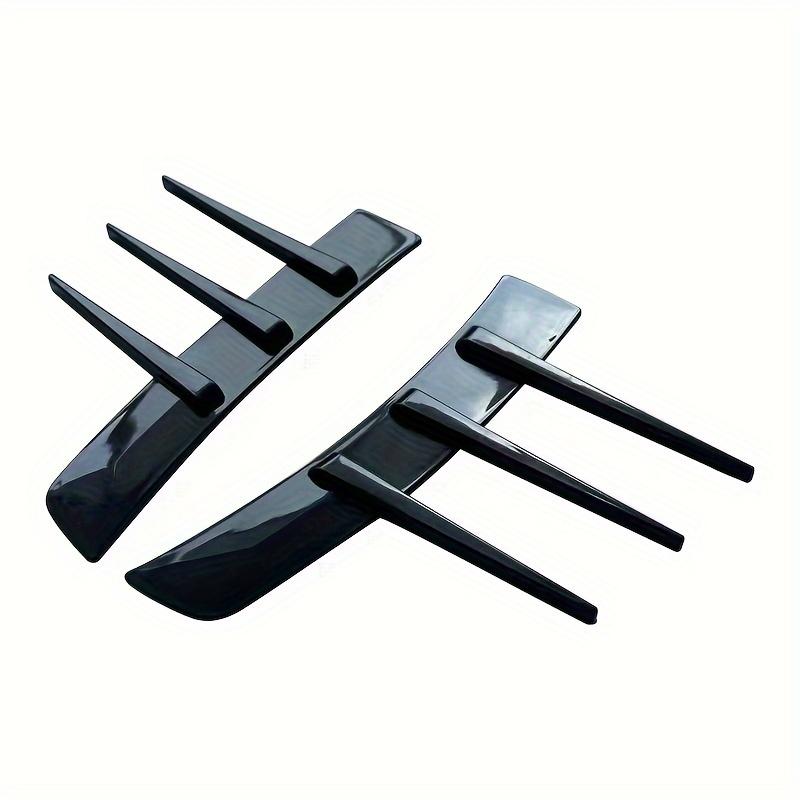 

1 Pair Car Side Fender Spoiler and Leaf Panel with Air Vent Decoration, Polished TPU Canary Splitter, Auto Styling Accessories чёрный