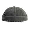 Berretto da Marinaio Vintage Cappello Senza Visiera Calotta Cranio Cotone Retrò Regolabile Colore Unico Estate Autunno Primavera Hip Hop Moda