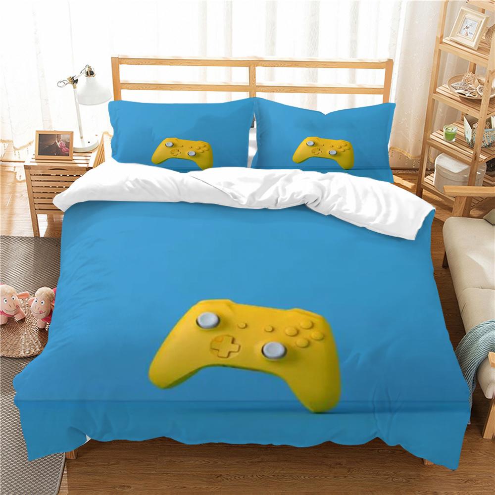 Gamer Home Textiles 3D Print Duvet Cover Set High Quality Microfiber Bedding Set Boy Man Single Double Size Qulit Cover