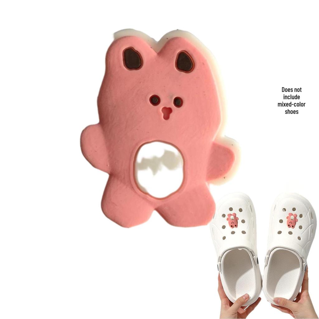 Rabbit Shoe Accessories: Cartoon PVC Charms for DIY Hole Shoes