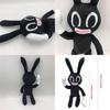 Adorable And Spooky Siren Head Horror Black Bunny Plush Stuffed Doll For Kids