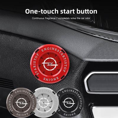 Car Start Button Metal Rotating Circle Auto Accessories For Astra Insignia Vivaro Corsa Mokka Zafira Vectra OPC Vauxhall