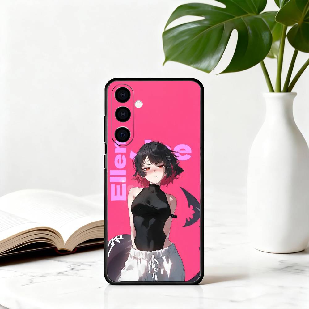 E-Ellen Joe Zenless Zone Zero Phone Case Black Silicone Soft For Samsung Galaxy A73,A72,A71,A70,A53,A52,A51