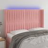 VidaXL LED Headboard Bedroom Furniture Double Bed Accessory Head of Bed Frame Interior Pink 3124339