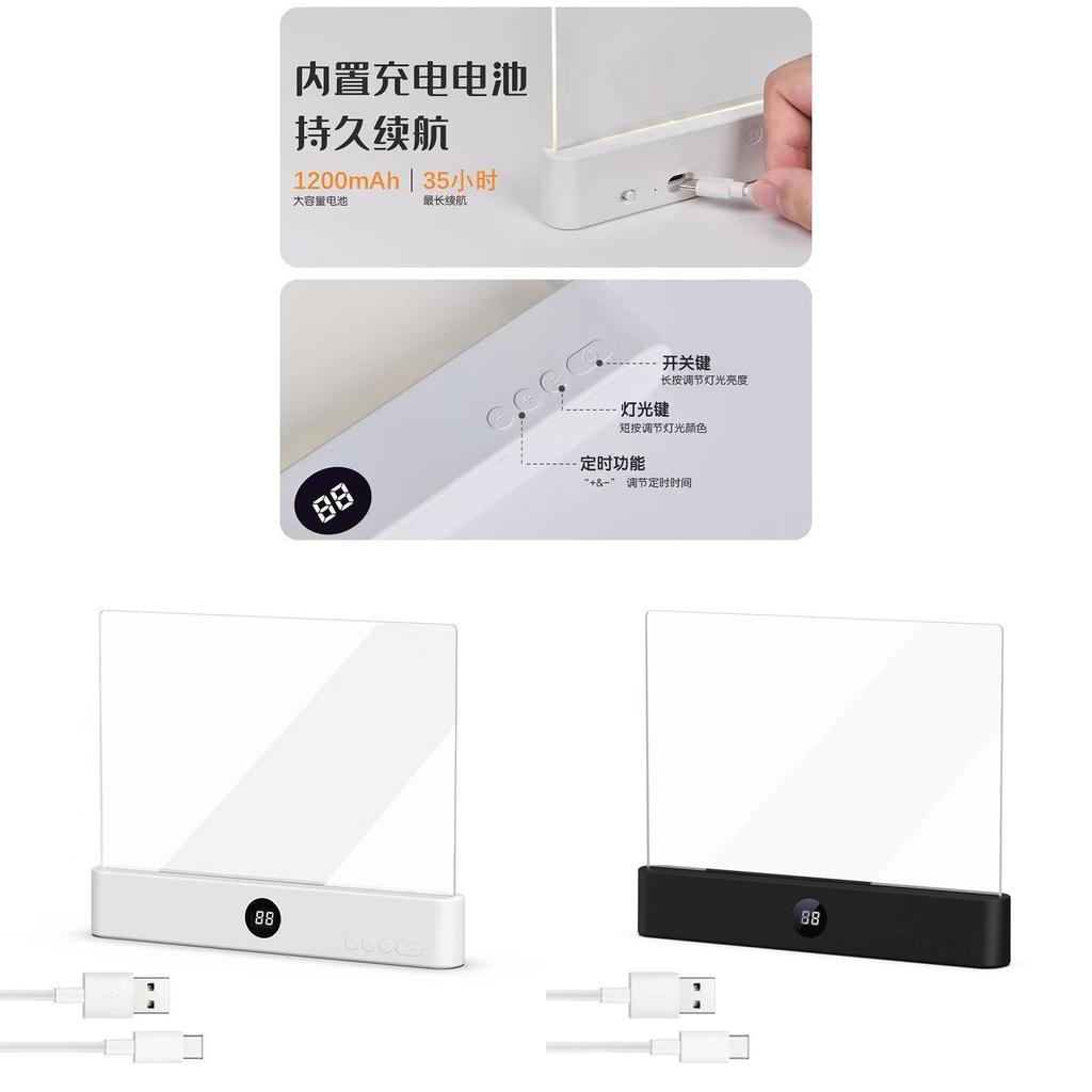 Rechargeable Led Study Lamp With Clamp Design For Dorm Room And Bedside Eyecomfort Reading