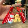 Cartoon Weihnachten Schlüsselanhänger Niedlicher Weihnachtsmann Elch Weihnachtsbaum Schlüsselanhänger Rucksack Anhänger Dekoration Zubehör Jahresgeschenke