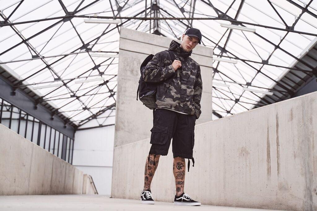 Demi-season Jacket Brandit Windbreaker Frontzip (3167) Darkcamo