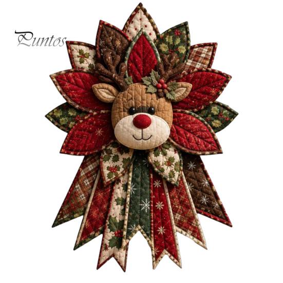 Kits de Couture pour Débutants Suspension de Porte de Noël Matelassée Festive Kit DIY, Arbre Persistant, Patchwork Rembourré 3D Projets d'Artisanat Ensemble Adultes Débutants, F black