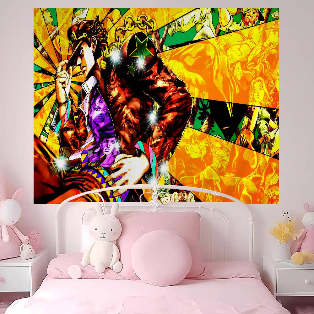 Classic Anime JJojo BBizarre AAdventure DIY Wall Tapestry for Living Room Home Dorm Decor Wall Art Decor