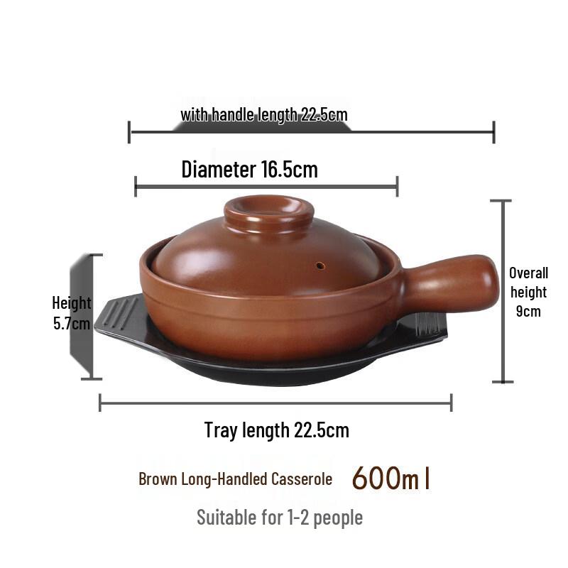 

Small Ceramic Claypot with Single Handle