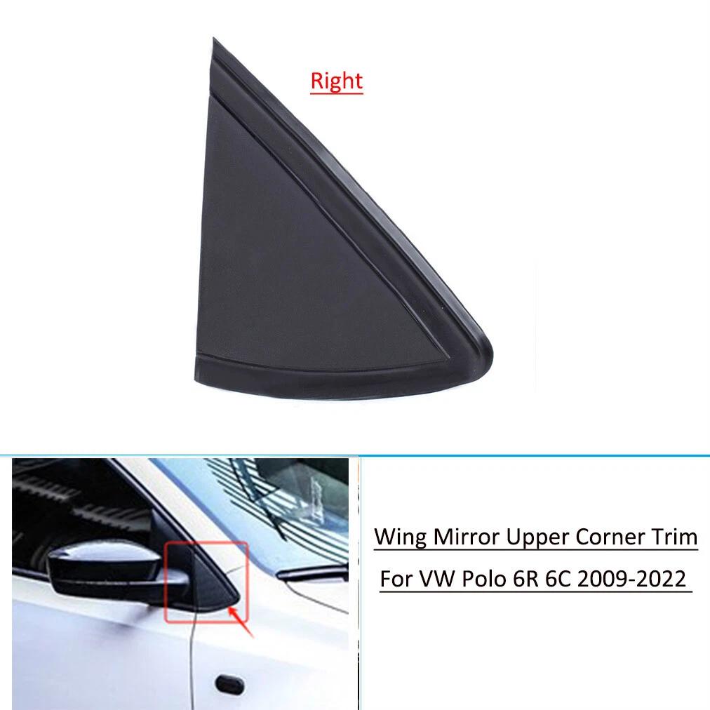 New Rear View Mirror Trim For VW Polo Hatchback 2010- Car Triangle Exterior Cover Parts Accessories 6R0853274A 6R0853273A