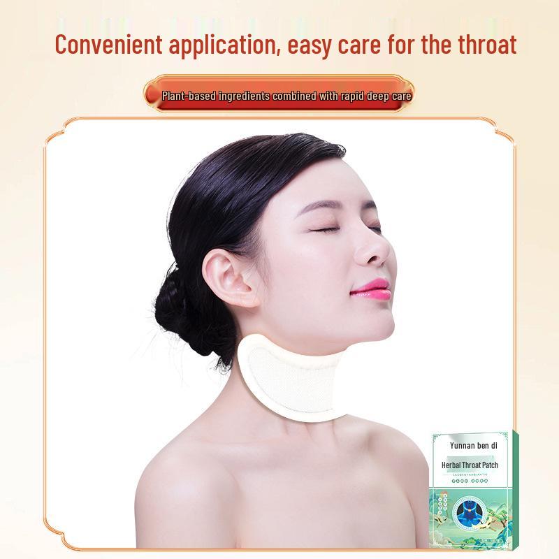 Yunnan Herbal Throat & Tonsil Soothing Patch for Cough and Asthma Relief