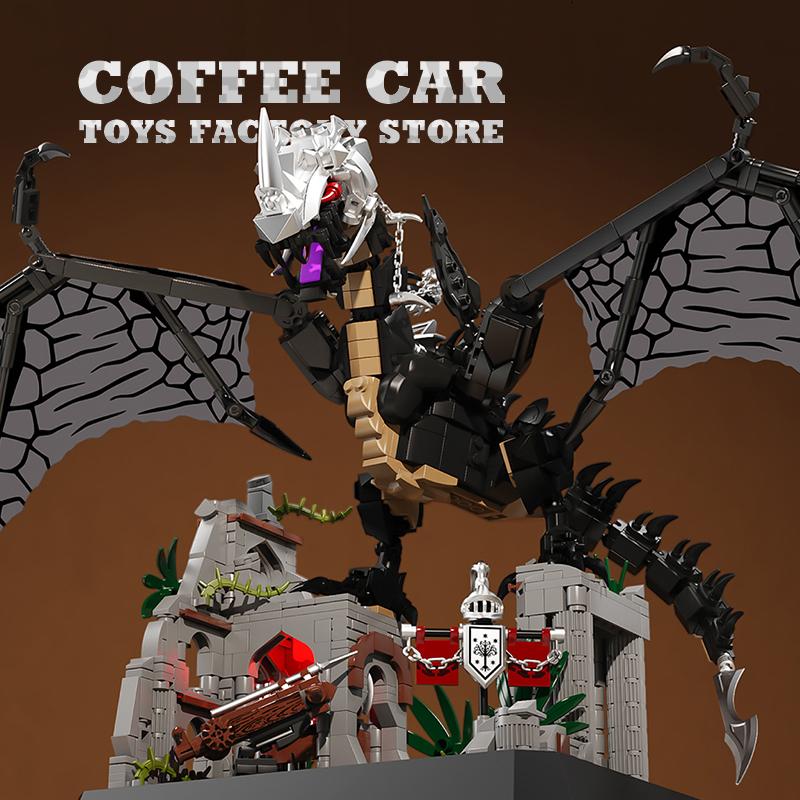 Non-Toxic Moc Bricks Flying Dragon Sets Movie Scene Action Figures Puzzle Toys Magic Animal Building Blocks 3D Model Kids Adults Gifts New