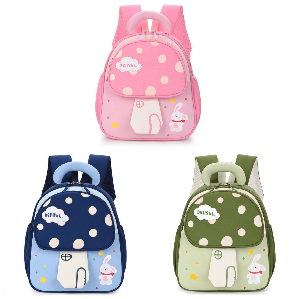 Kids Preschool Cartoon Backpack With Breathable Nylon For Boys And Girls