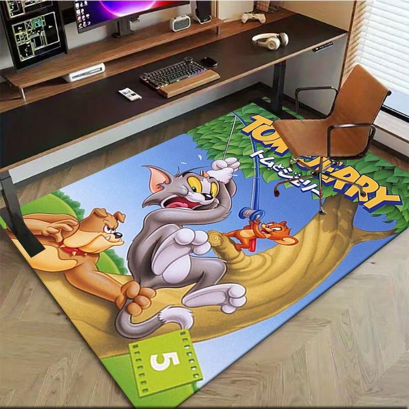 

Tom and Jerry Fishing Adventure DVDOffice Mat Home Decor Gift For Halloween & Christmas LD96 160cm by 200cm