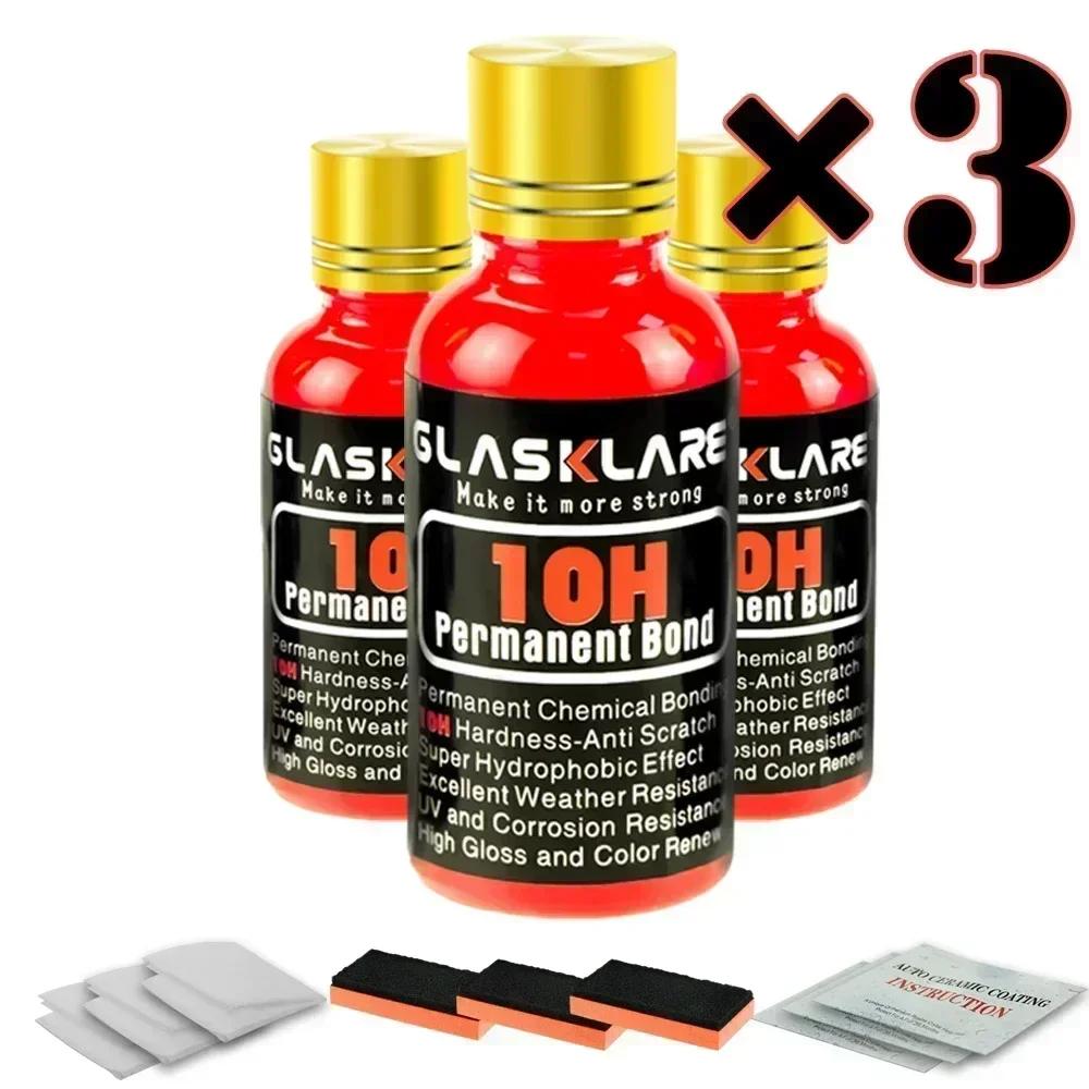 10H Płyn do polerowania samochodu Powłoka ceramiczna Hydrofobowa powłoka szklana Folia ochronna lakieru Pielęgnacja Odporny na zarysowania Auto Detailing