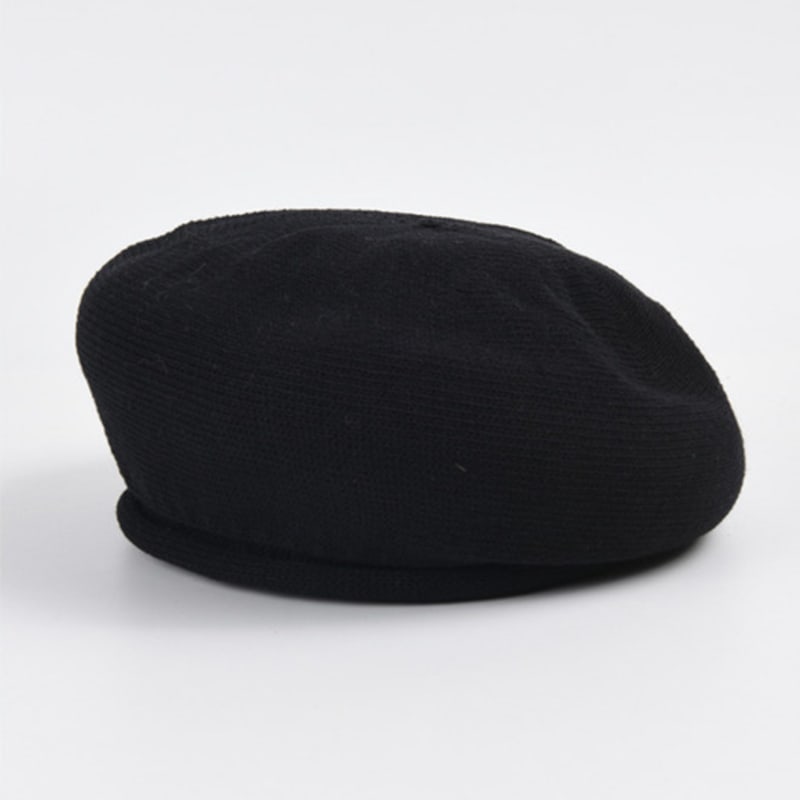 

LALA Весенне-летняя хлопковая беретка шляпа-булочка - Черный ONE