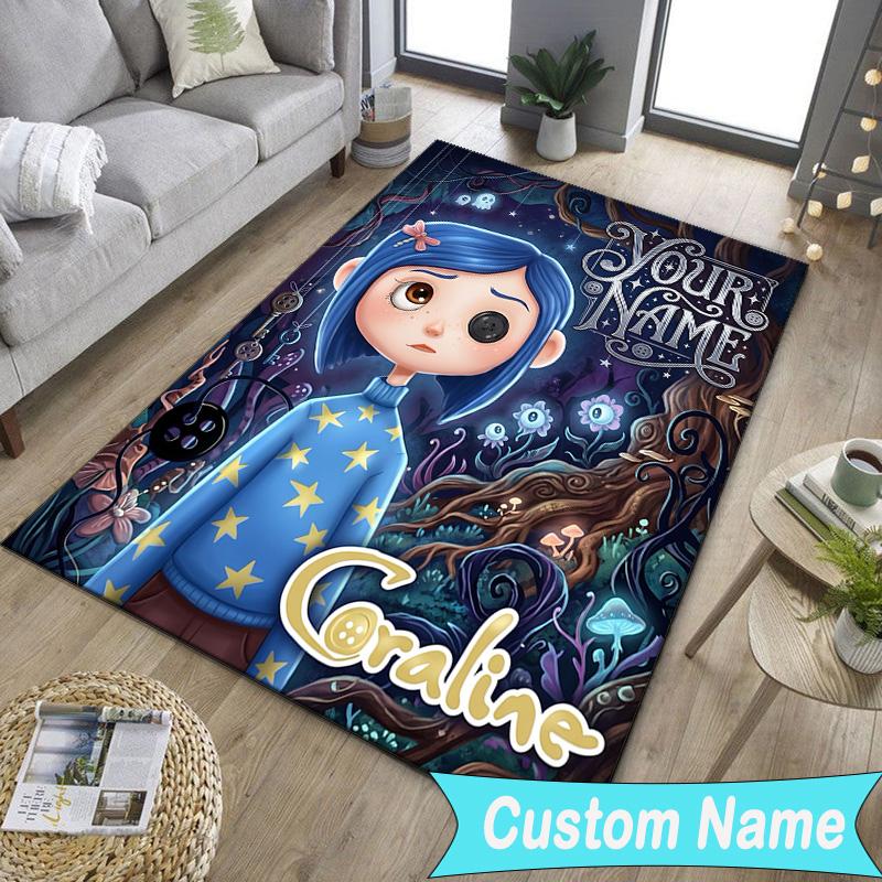 Custom NameNighttime Adventure Doll Carpet, Indoor Rug, Chair Rug, Living Rooms, Doormat Made From Polyester Home Decor Birthday Christmas Gifts