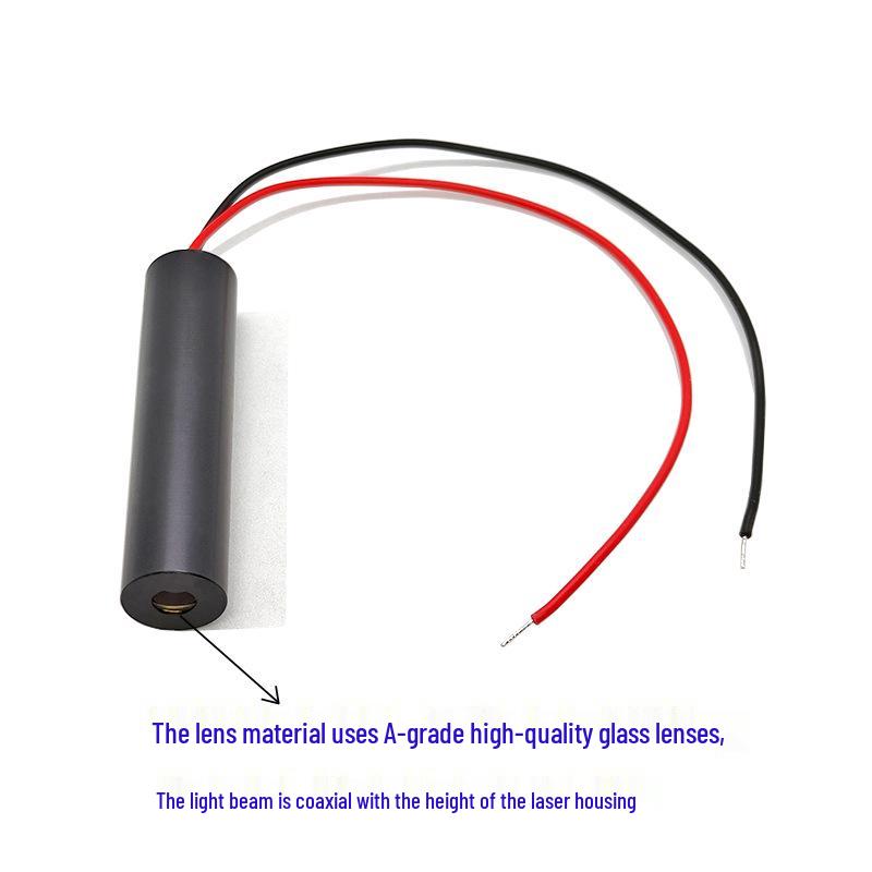 12x50mm 650nm 50mW Glass Lens Red Laser Module, Fixed Focus, High Coaxiality, Ultra-Small Spot.