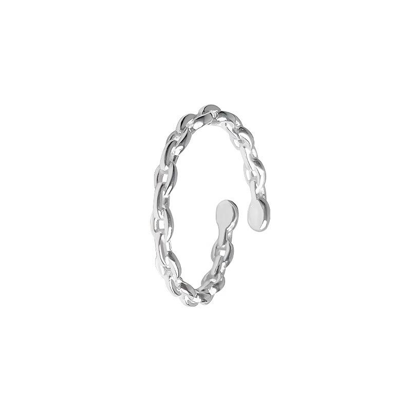 Retro Heavy Chain Adjustable Ring Women's INS Niche Cold Wind Simple Versatile Creative Geometric Party & Daily Ring