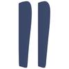 Vidaxl Wingback Headboard, Blue, 147X23X118/128 Cm, Fabric