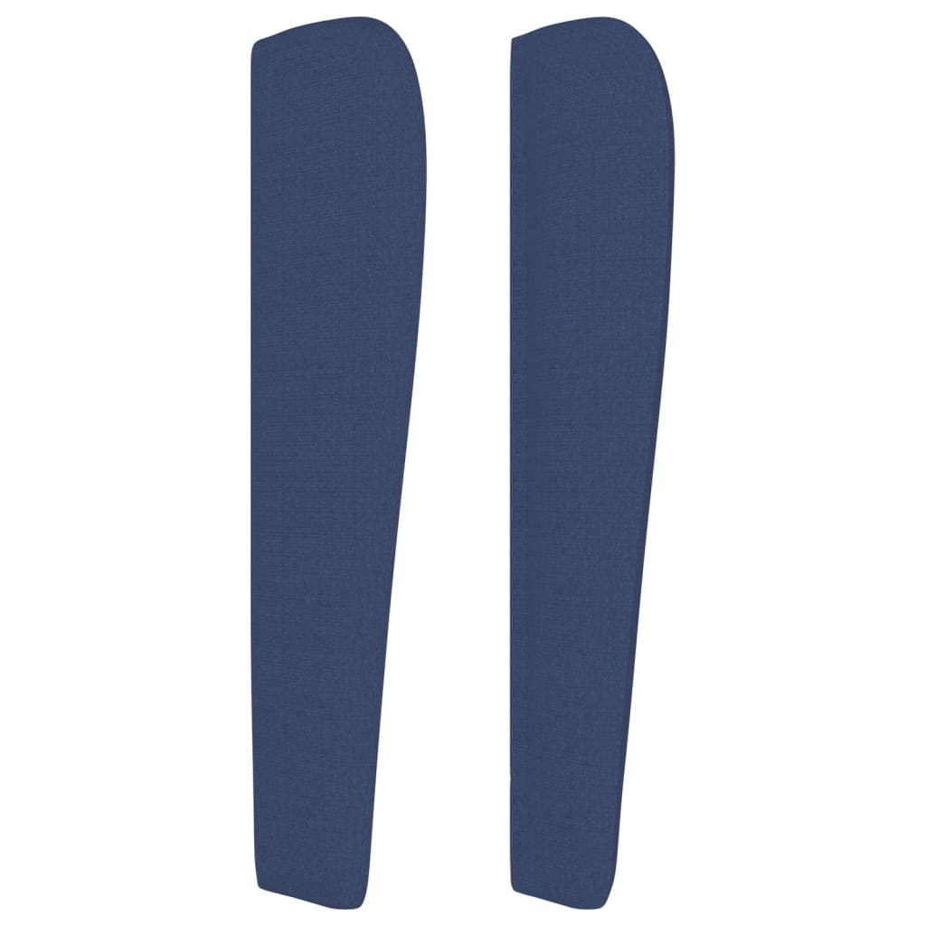 Vidaxl Wingback Headboard, Blue, 147X23X118/128 Cm, Fabric