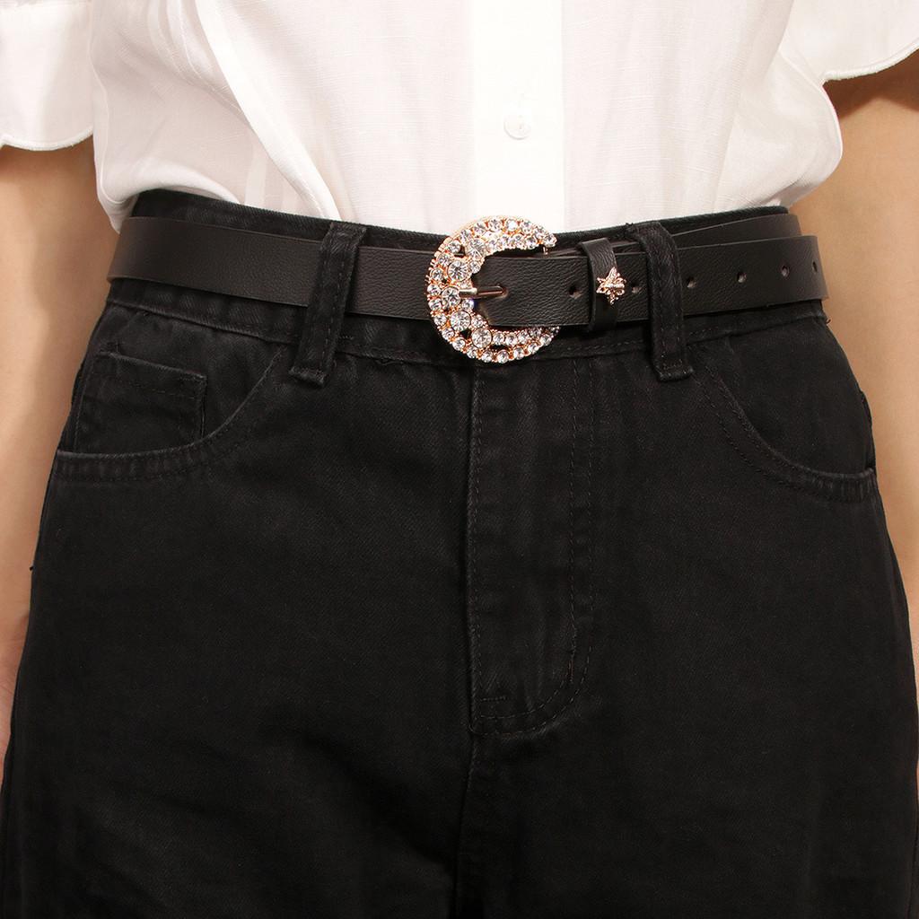 Honeybee Embellished Faux Leather Belt With Alloy Buckle For Womens Casual Wear