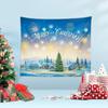 Christmas Tapestry Cross-border New Christmas Party Hanging Cloth Santa Claus Background Fabric