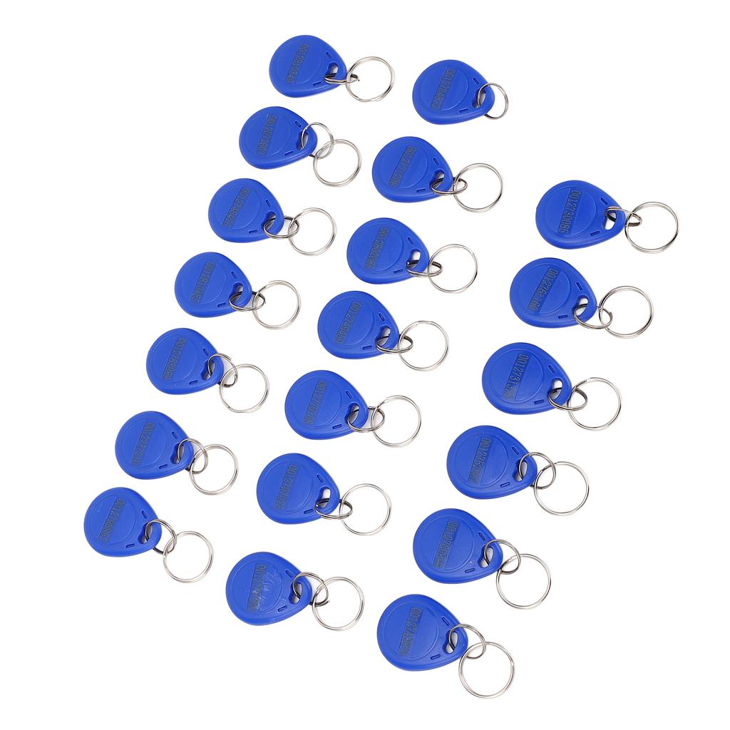 20 SZT. Zapisywalny Brelok 13,56 MHz Token Zawieszki do Kluczy Breloki do Systemu Kontroli Dostępu System Rejestracji Czasu Pracy w Windzie
