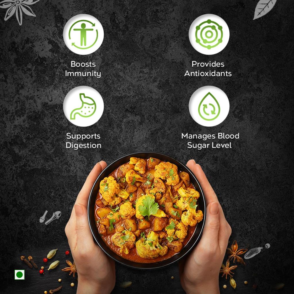 Pushp Sabji Masala 500g Glas Packung mit 2 Premium Indische Gewürzmischung für Gemüse Mehrzweck Curry Gewürz Küchengebrauch