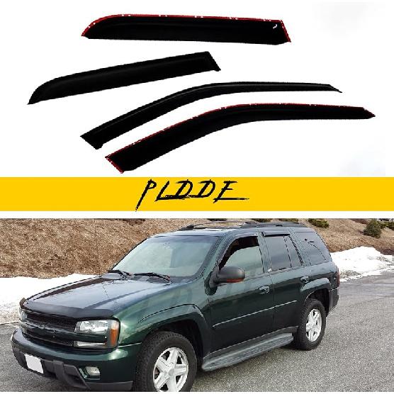 In-Channel Rain Guards Compatible With 2001-2005 Sport Trac 1997-2001 Mercury Mountaineer 1991-2001 Explorer Side Window Visor Wind Deflector Vent