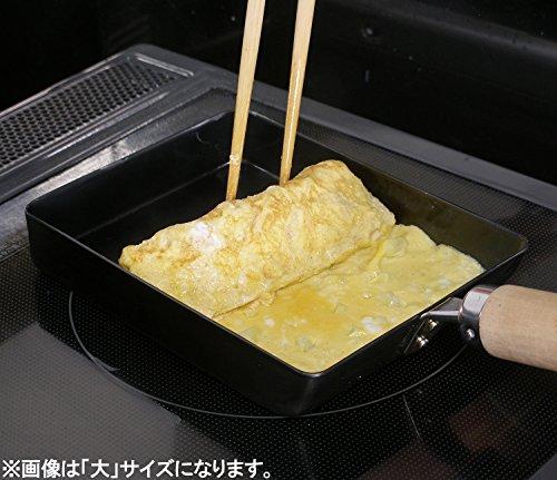 River Light Goku JAPAN Iron Tamagoyaki Frying Pan, Small, Iron Nitride Finish, Induction Compatible, Rust Resistant, Made in Japan, J1613