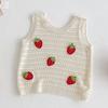 New Summer 0-5Yrs Baby Girls Clothing Sleeveless Knitted Hollow Vest Jeans Children Clothes Korean Style Kids Clothes Set