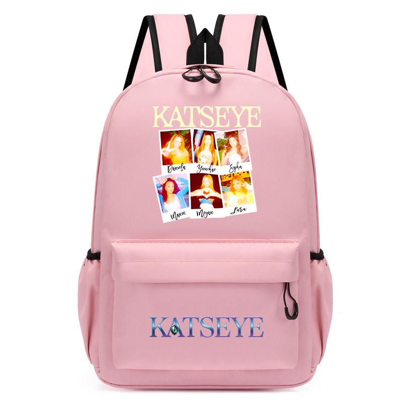 60123-15 Popstars KATSEYE Bedruckter Rucksack Schüler Schule Wasserdichte Tasche