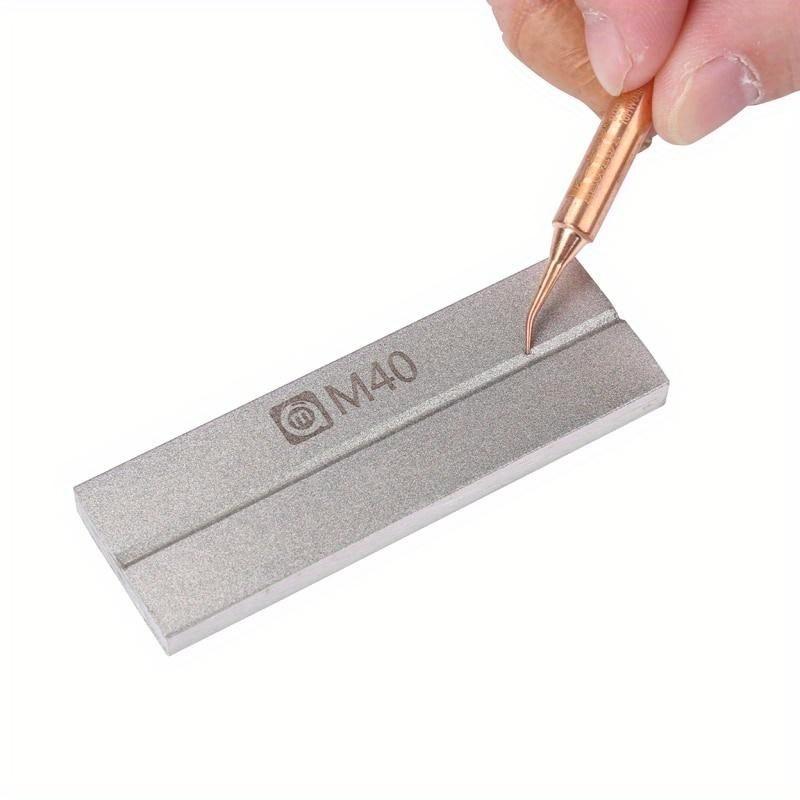 Multi-function Grindstone Tweezers Corrector Repair Tools for Tweezer Soldering Iron Tips Knife Pointed Head Correction.