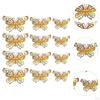 12 Count 3D Hollow Butterfly Wall Stickers for Event Decoration in Multiple Sizes