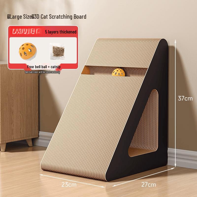 Tan Yi Shan Vertical Triangular Cat Scratcher