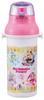 Skater Children's Water Bottle, Direct Drink, Plastic, 480ml, One-Push OpenClose, Dishwasher Safe, Made in Japan, Detective Precure Design, Girls'