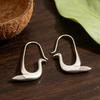 Bohemian Retro Silver Bird & Swan Earrings