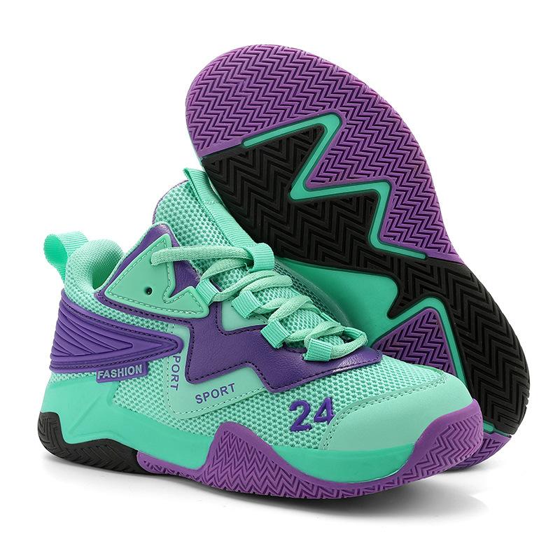 

Мальчиковые спортивные кроссовки Новые сетчатые дышащие мальчиковые кроссовки для тренировок и реального боя Повседневные детские баскетбольные кроссовки 40